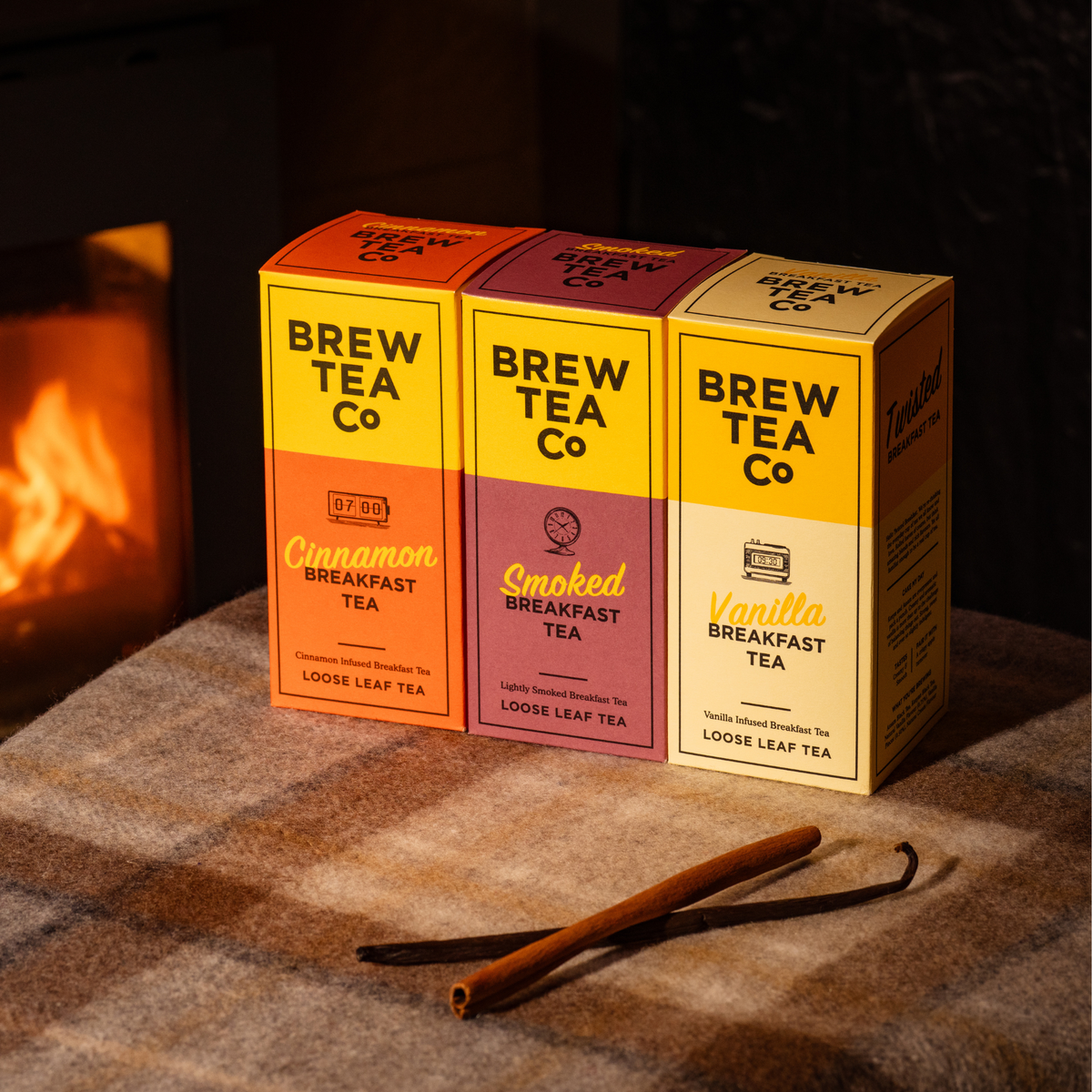 We've brought together three of our Twisted Breakfasts. A cracking combination of Cinnamon, Vanilla and Smoked. Three teas that will give you plenty of reasons to put the kettle on.
