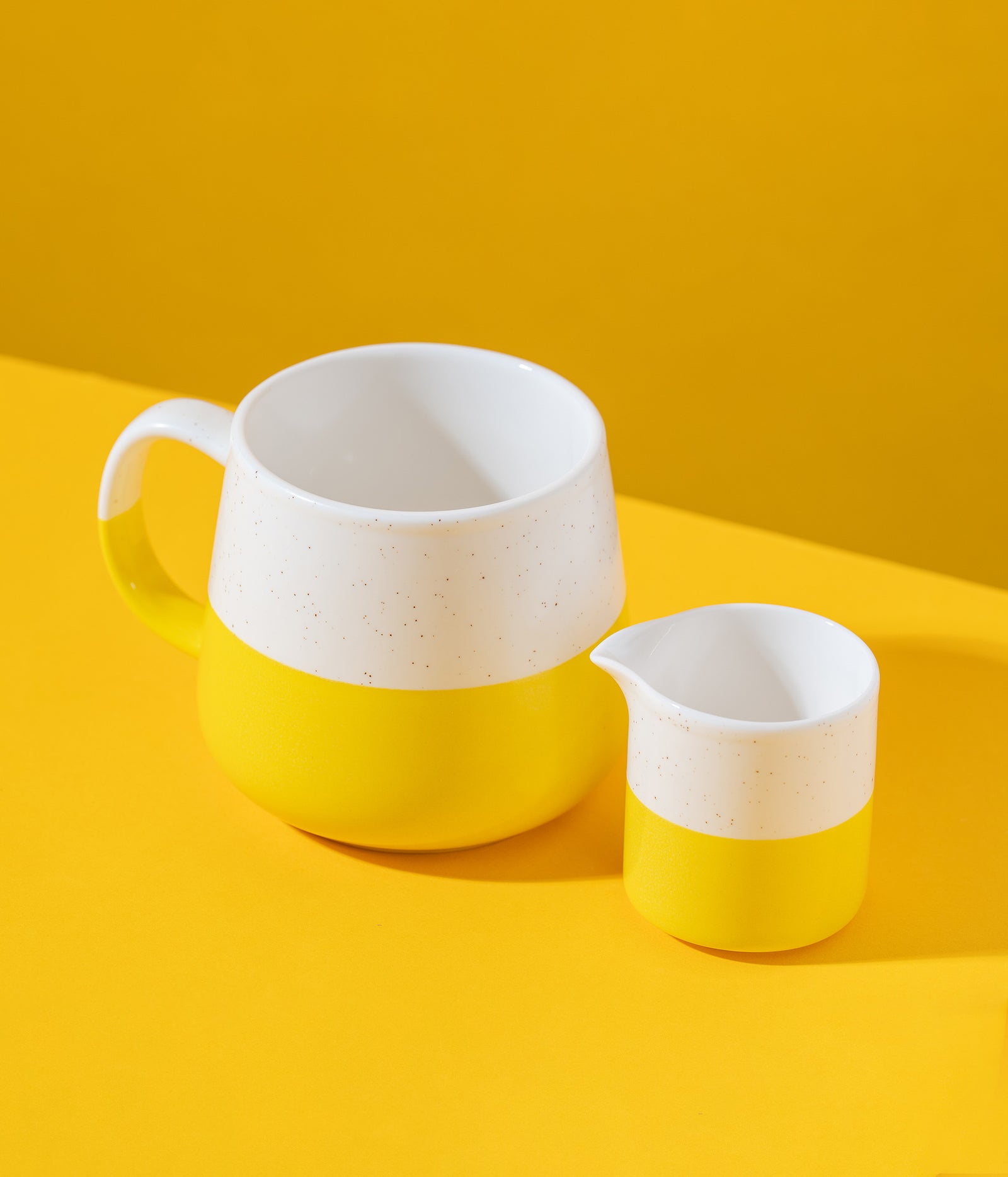Yellow Speckled Mug & Jug - Kit