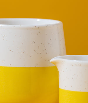Yellow Speckled Mug & Jug - Kit